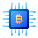 bitcoin, business, chip, cryptocurrency, digital money, electronic cash, processor