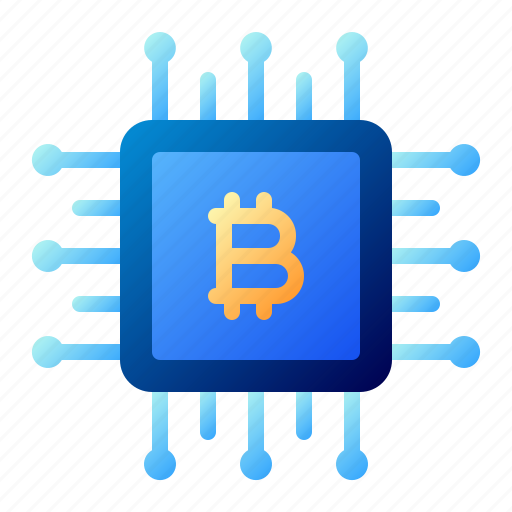 Bitcoin, business, chip, cryptocurrency, digital money, electronic cash, processor icon - Download on Iconfinder