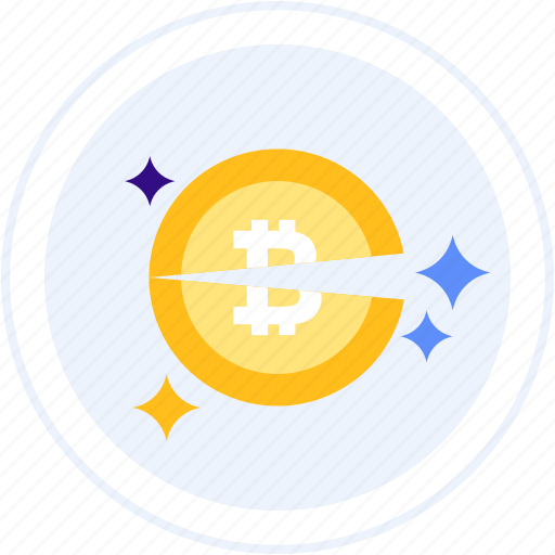 Bitcoin, half, halving icon - Download on Iconfinder