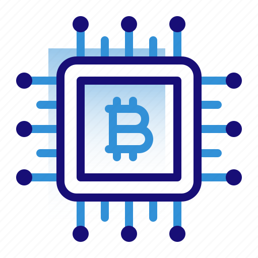 Bitcoin, business, chip, cryptocurrency, digital money, electronic cash, processor icon - Download on Iconfinder