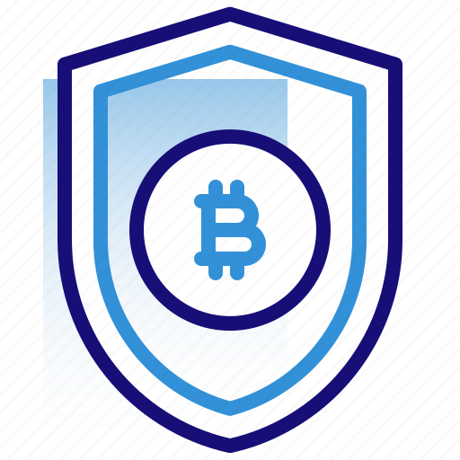 Bitcoin, business, cryptocurrency, digital money, electronic cash, protection, shield icon - Download on Iconfinder