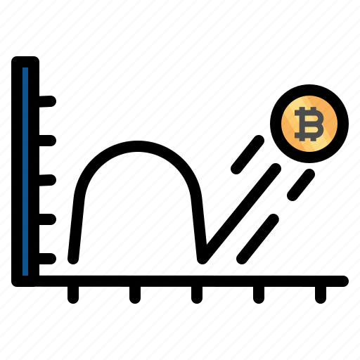 Bounce, rate, bitcoin, cryptocurrency, graph, chart icon - Download on Iconfinder