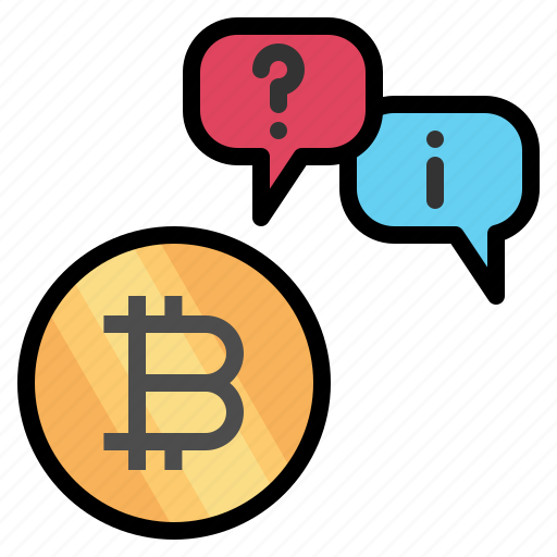 Question, answer, bitcoin, cryptocurrency, qna icon - Download on Iconfinder
