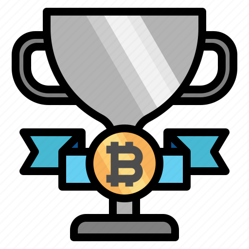 Reward, award, bitcoin, cryptocurrency, prize icon - Download on Iconfinder