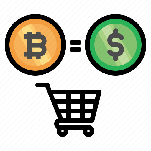 Shopping, cart, bitcoin, cryptocurrency, dollar, money icon - Download on Iconfinder