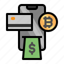 phone, withdraw, bitcoin, atm, credit, card, cash
