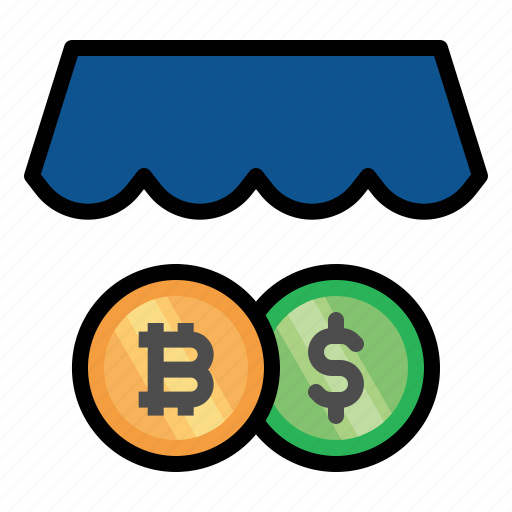 Store, shop, bitcoin, cryptocurrency, exchange, money icon - Download on Iconfinder