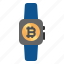 watch, smart, bitcoin, cryptocurrency, internet 