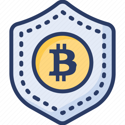 Bitcoin, cryptocurrency, protection, safety, secure, security, shield icon - Download on Iconfinder