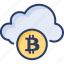 bitcoin, cloud, currency, data, finance, payment, storage 