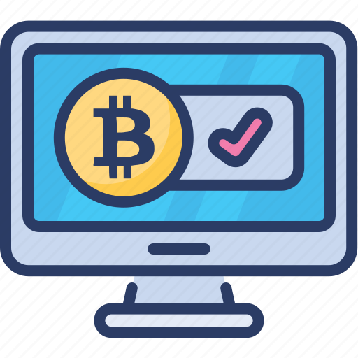 Accepted, account, bitcoin, monitor, social, user, valid icon - Download on Iconfinder