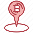 bitcoin, business, finance, location, pin 