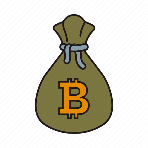 Bag, bitcoin, money, sack icon icon - Download on Iconfinder
