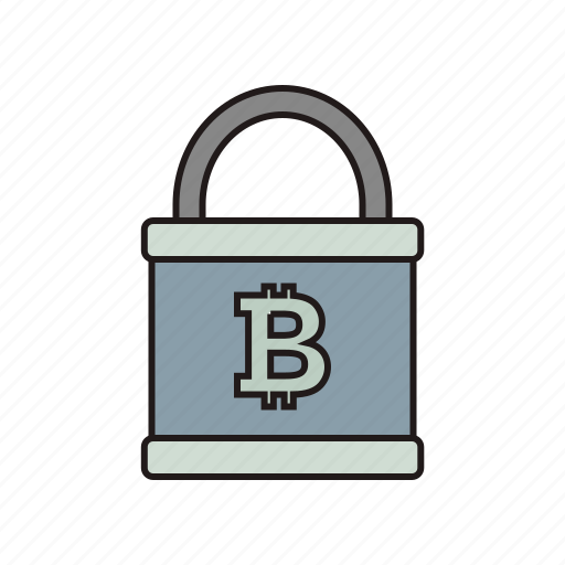 Bitcoin, lock, metal icon icon - Download on Iconfinder