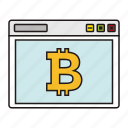 bitcoin, earn, interface, money, page icon