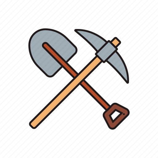 Pickaxe, shovel, tool icon icon - Download on Iconfinder