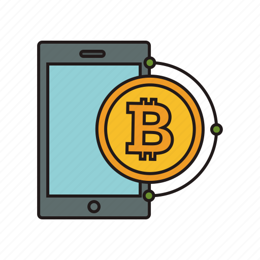 Bitcoin, cryptocurrency, phone, smartphone icon - Download on Iconfinder