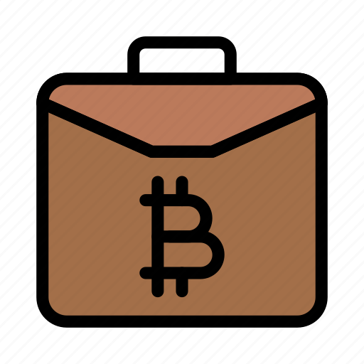 Bag, bitcoin, briefcase, money, saving icon - Download on Iconfinder