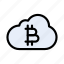 bitcoin, cloud, crypto, currency, online 