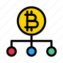 bitcoin, connection, crypto, currency, network