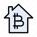 bitcoin, home, house, money, saving