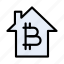 bitcoin, home, house, money, saving 
