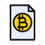 bill, bitcoin, digital, invoice, tax 