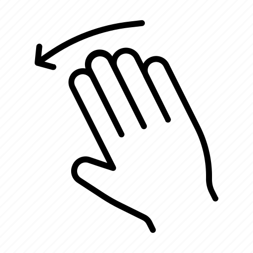 Finger, gesture, gestures, hand, swipe, touch icon - Download on Iconfinder