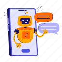 chatbot, chat, assistant, smartphone, robot, artificial intelligence, ai, technology, smart