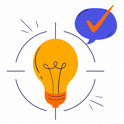 Focus, idea, lightbulb, innovation, target, creativity, creative design icon - Download on Iconfinder