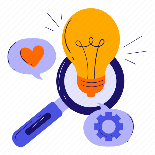 Idea, research, innovation, search, magnifier, creativity, creative design icon - Download on Iconfinder