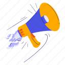 rocket, launch, launching, fly, speed, advertising, marketing, megaphone, promotion