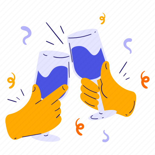 Cheers, glass, drink, alcohol, congratulations, party, celebration icon - Download on Iconfinder