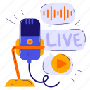 live, on air podcast, streaming, broadcasting, podcasting, podcast, microphone, broadcast, voice