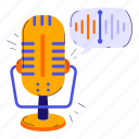 recording audio, record, streaming, mic, live podcast, podcast, microphone, broadcast, voice