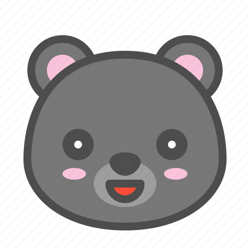Avatar, bear, cute, face, kuro, smile icon - Download on Iconfinder