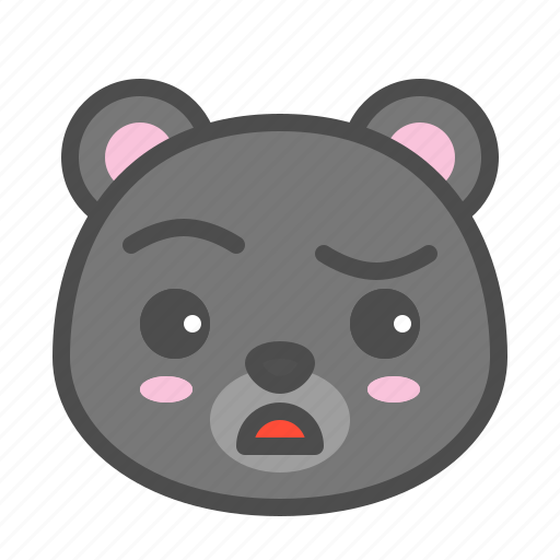 Avatar, bear, cute, doubt, face, kuro icon - Download on Iconfinder