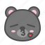 avatar, bear, cute, face, kiss, kuro 