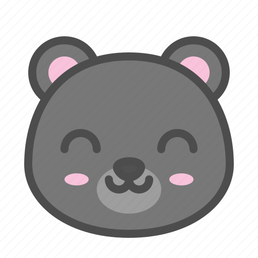 Avatar, bear, cute, face, kuro, smile icon - Download on Iconfinder