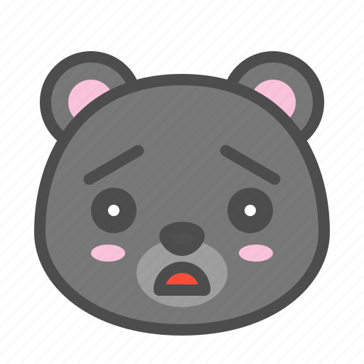 Avatar, bear, cute, face, kuro, sad icon - Download on Iconfinder