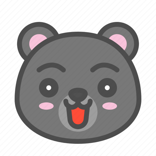 Avatar, bear, cute, face, happy, kuro icon - Download on Iconfinder