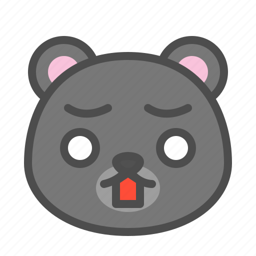 Avatar, bear, cute, face, kuro, surprise icon - Download on Iconfinder