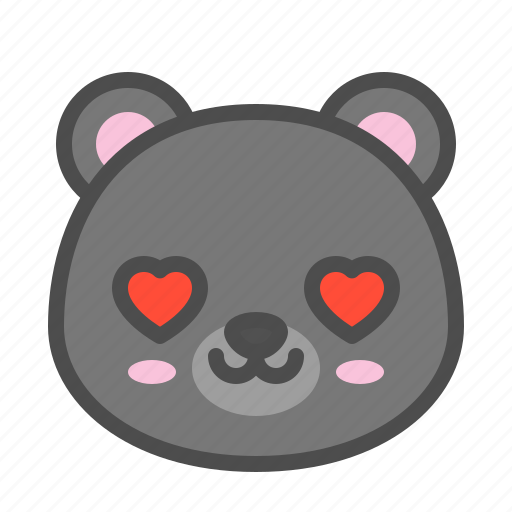 Avatar, bear, cute, face, kuro, love icon - Download on Iconfinder