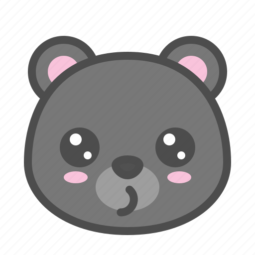 Avatar, bear, cute, face, kuro, whistling icon - Download on Iconfinder