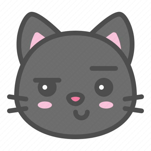 Avatar, cat, cute, face, kitten, smirk icon - Download on Iconfinder