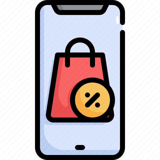Offer, black friday, smartphone, sale, online, shopping, discount icon - Download on Iconfinder