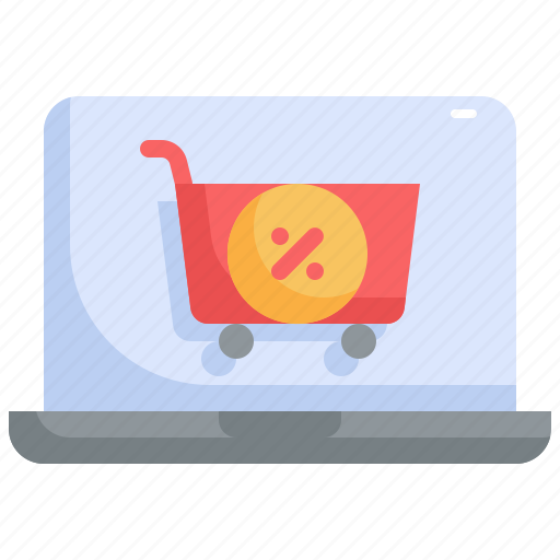 Screen, sale, offer, shopping, cart, discount, laptop icon - Download on Iconfinder