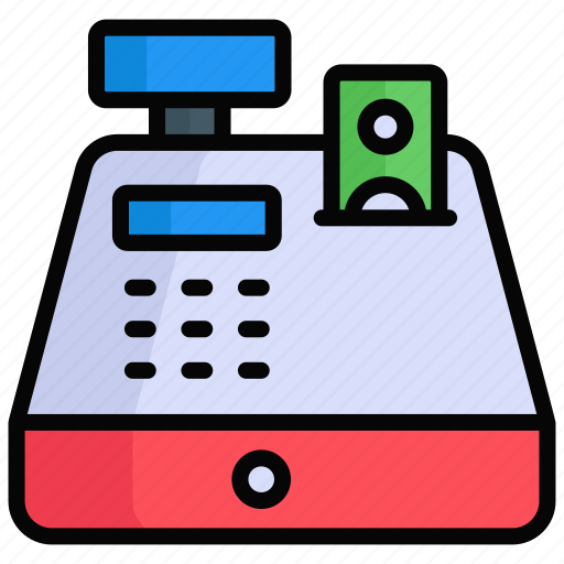 Cash register, payment, cash machine, money, cash, credit, currency icon - Download on Iconfinder
