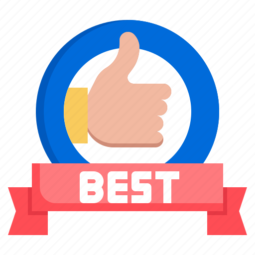 Best, choice, promotion, marketing, product, thumb, up icon - Download on Iconfinder