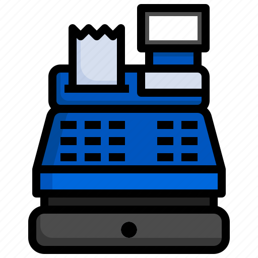 Cash, register, commerce, shopping, machine, cashier, tools icon - Download on Iconfinder